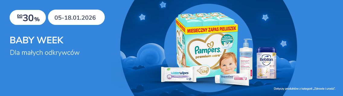 baby week uśmiechnięte dziecko w jesiennej aurze