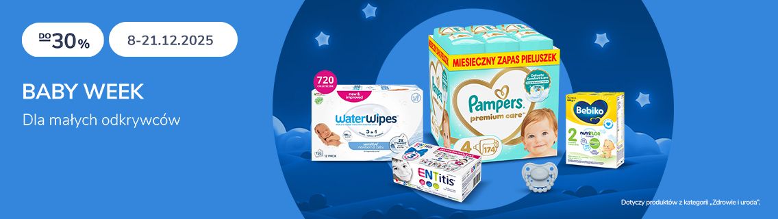 baby week uśmiechnięte dziecko w jesiennej aurze