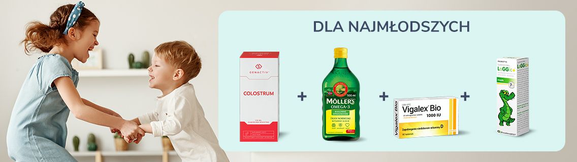 Dla najmłodszych - bawiące się rodzeństwo