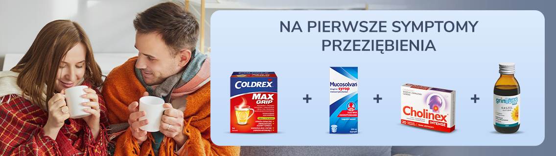 Zestaw produktów na pierwsze symptomy przeziębienia