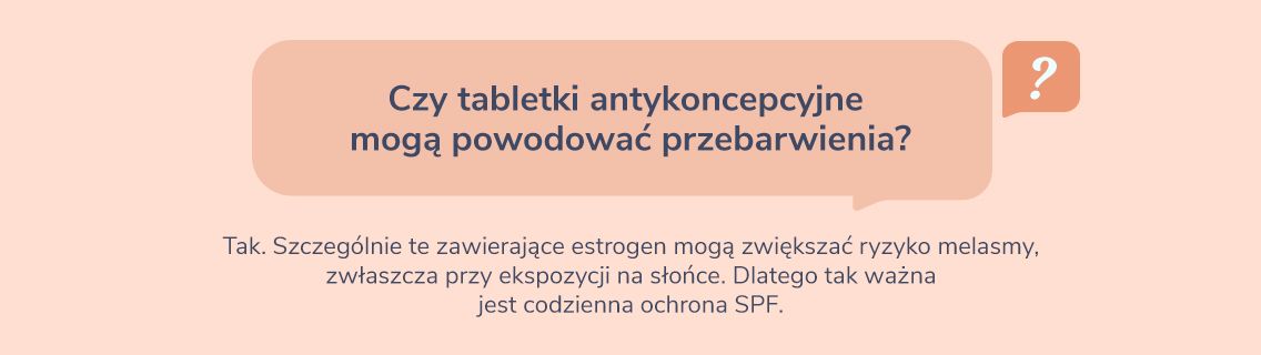 Odpowiedź na pytanie: Czy tabletki antykoncepcyjne mogą powodować przebarwienia? 