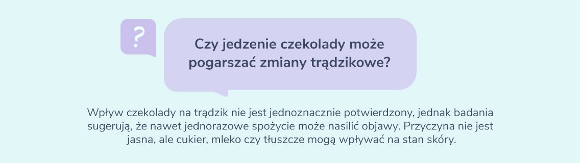 Czy jedzenie czekolady może pogarszać zmiany trądzikowe? Odpowiada Farmaceutka Gemini