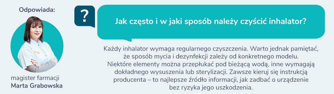 Czyszczenie inhalatora - jak robić to prawidłowo