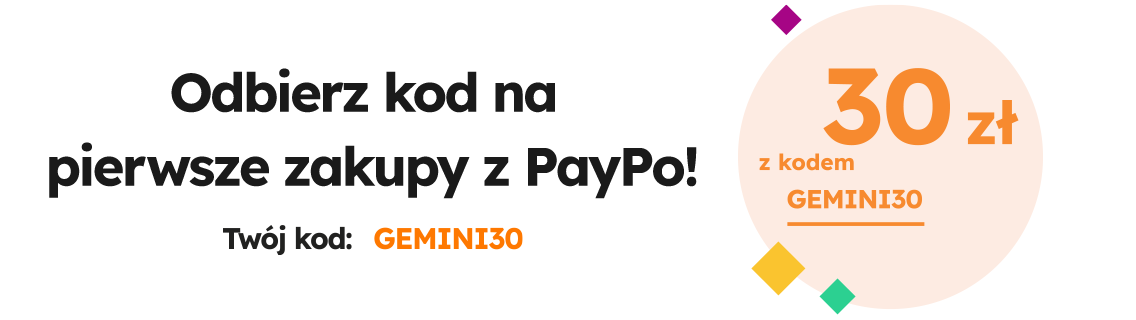 odbierz kod na pierwsze zakupy GEMINI30