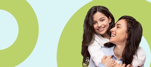 Radosne matka z córką