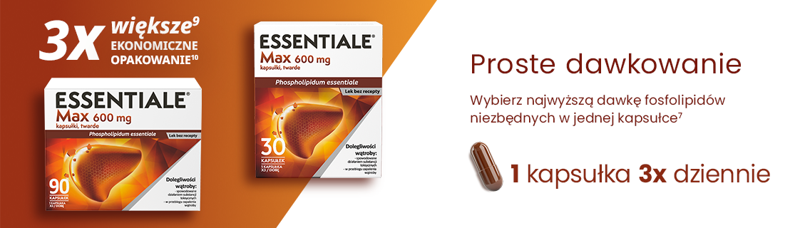 3 x większe opakowanie essentiale 