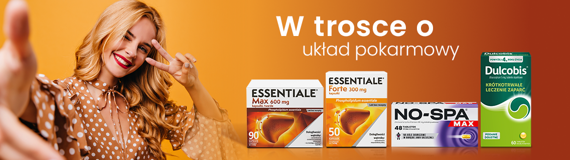 W trosce o układ pokarmowy. Uśmiechnięta kobieta 