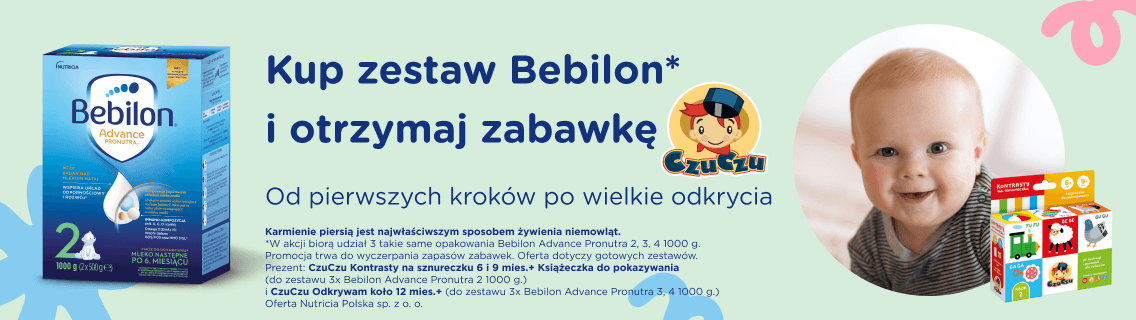 Kup zestaw bebilon i otrzymaj zabawkę.