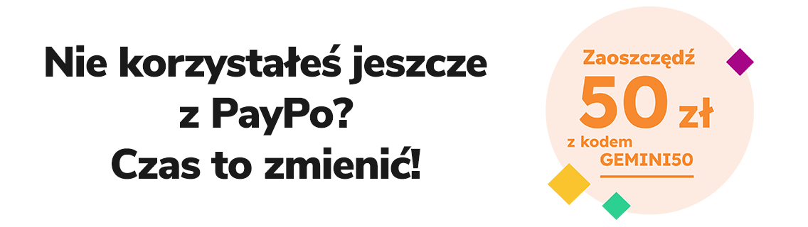 odbierz kod na pierwsze zakupy GEMINI30